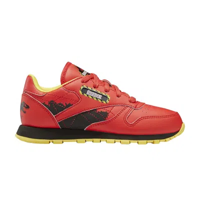 Pre-owned Reebok Jurassic Park X Classic Leather J 'ian Malcolm' | Red | Kid's Size 1