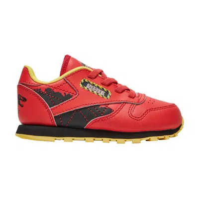 Pre-owned Reebok Jurassic Park X Classic Leather Toddler 'ian Malcolm' | Red | Infant Size 7