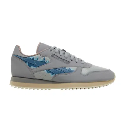 Pre-owned Reebok Jurassic World X Classic Leather Ripple 'blue And Beta' In Grey