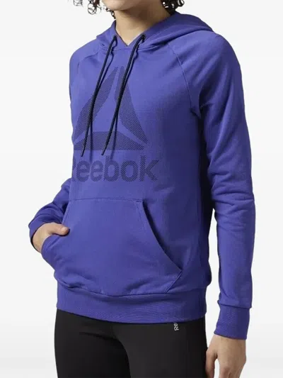 Reebok Kangaroo-pocket Hoodie In Purple
