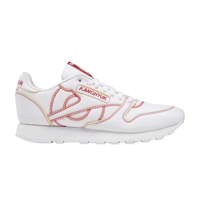 Pre-owned Reebok Kanghyuk X Classic Leather 'white Primal Red'