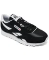 Reebok Kids Classic Nylon Casual Sneakers From Finish Line In Black,white