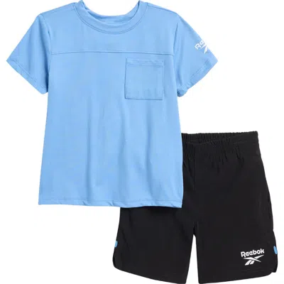 Reebok Kids' Pocket T-shirt & Shorts Set In Blue