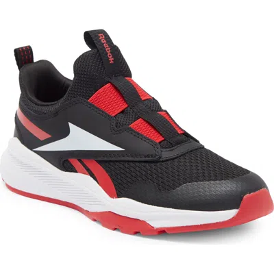 Reebok Kids' Xt Sprinter Slip On Sneaker In Cblack/ftwwht/vecred