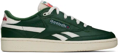 Reebok Lace-up Low-top Sneakers In Darkgreen/chalk/neon