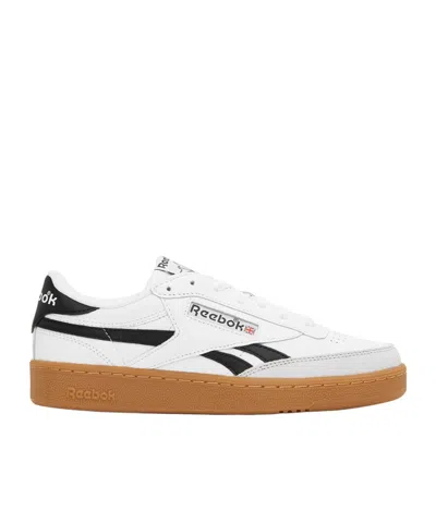 Reebok Lace-up Low-top Sneakers In White/ Black/ Gum