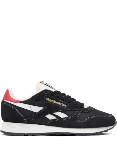 Reebok Leather Classic Trainers In Black