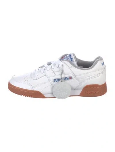 Pre-owned Reebok Leather Mesh Accents Sneakers In White
