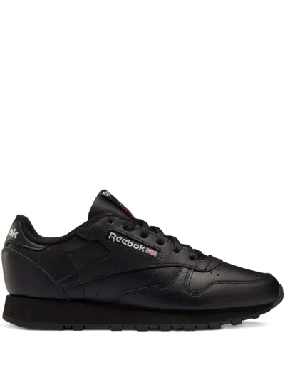 Reebok Leather Sneakers In Black