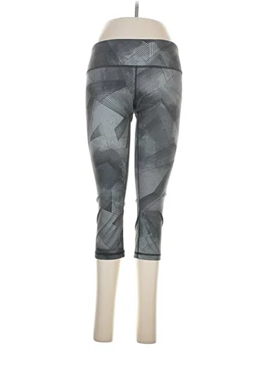 Pre-owned Reebok Leggings In Gray