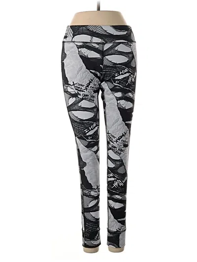 Pre-owned Reebok Leggings In Silver