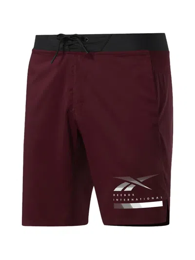 Reebok Lightweight Shorts In Burgundy
