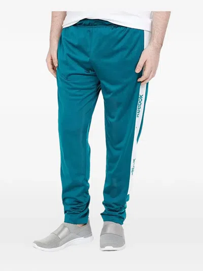Reebok Linear Logo Track Pants In Green