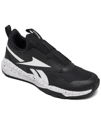 Reebok Little Kids Xt Sprinter Slip-on Running Sneakers From Finish Line In Black,white