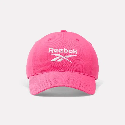 Reebok Logo Cap In Pink