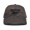 Reebok Logo Cap Unisex Adult Baseball Cap In Brown