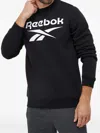 Reebok 로고 크루 넥 스웨트셔츠 In Black