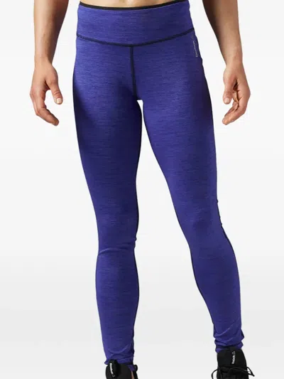 Reebok Logo-detail Leggings In Blue