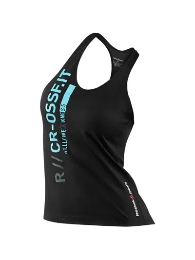 Reebok Logo-print Tank Top In Black