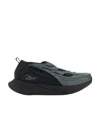 Reebok Two-tone Polyester Floatride Slip-ons In Black