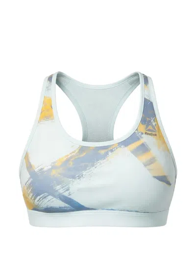 Reebok Logo-detail Sports Bra In Blue