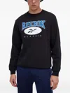 Reebok Logo-print Sweatshirt In Black