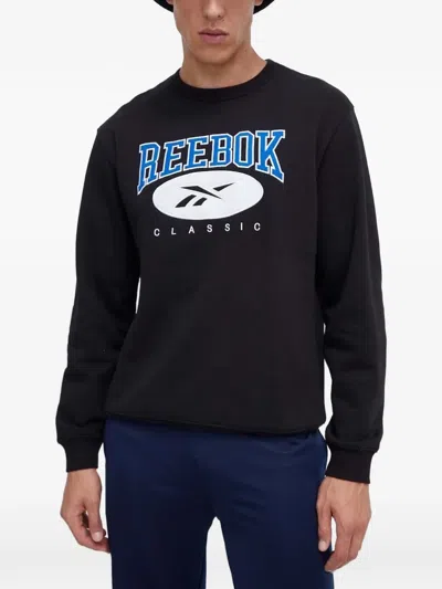 Reebok Logo-print Sweatshirt In Black