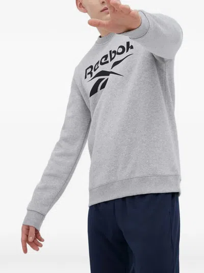 Reebok Logo-print Sweatshirt In Gray