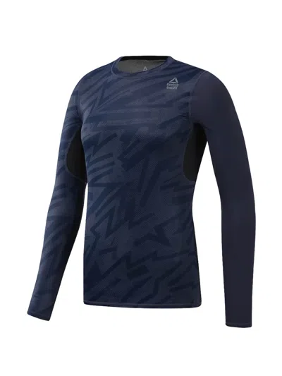 Reebok Long-sleeve Compression Top In Blue