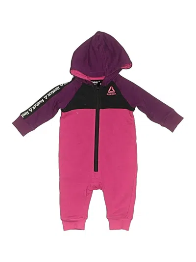 Pre-owned Reebok Babies' Long Sleeve Onesie In Purple
