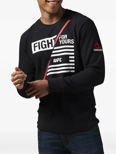 Reebok Long-sleeve Sweatshirt In Black