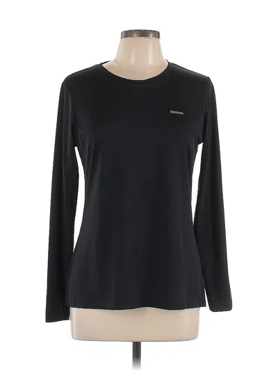 Pre-owned Reebok Long Sleeve T-shirt In Black