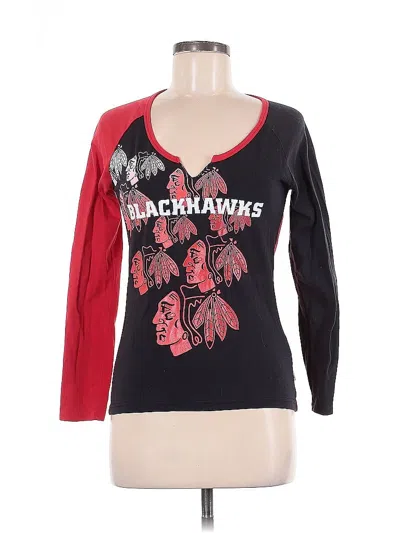 Pre-owned Reebok Long Sleeve T-shirt In Black