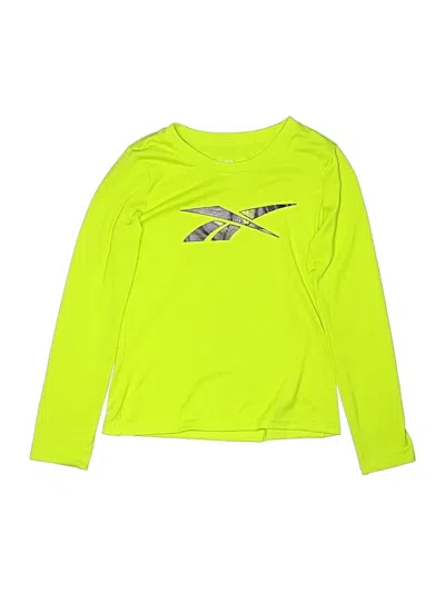 Pre-owned Reebok Kids' Long Sleeve T-shirt In Green