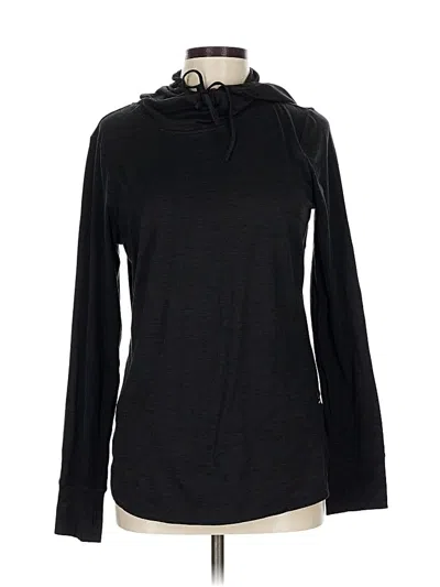 Pre-owned Reebok Long Sleeve Top Black Cowl Neck Tops