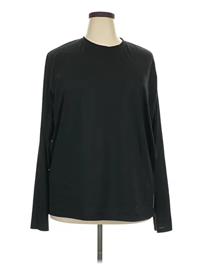 Pre-owned Reebok Long Sleeve T-shirt In Black