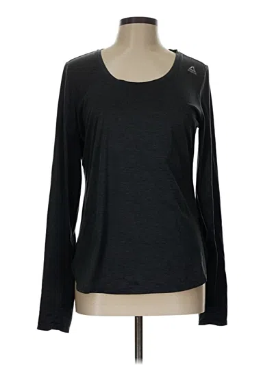 Pre-owned Reebok Long Sleeve T-shirt In Black