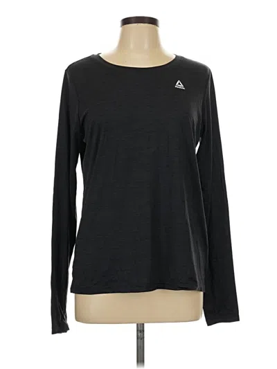 Pre-owned Reebok Long Sleeve T-shirt In Black
