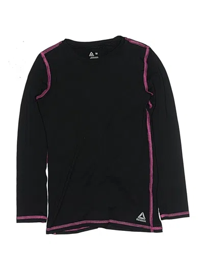 Pre-owned Reebok Kids' Long Sleeve T-shirt In Black