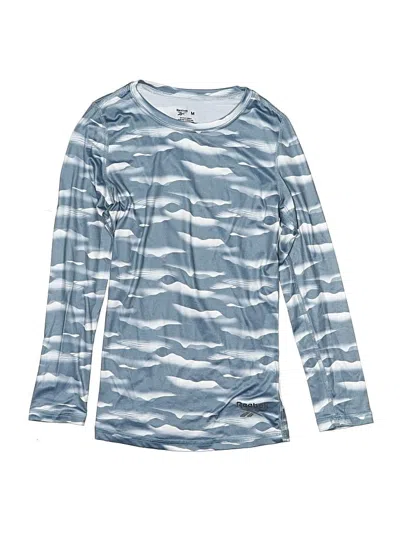 Pre-owned Reebok Kids' Long Sleeve T-shirt In Blue