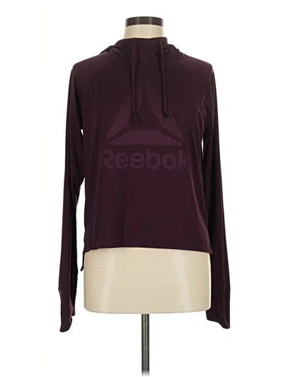 Pre-owned Reebok Long Sleeve T-shirt In Burgundy