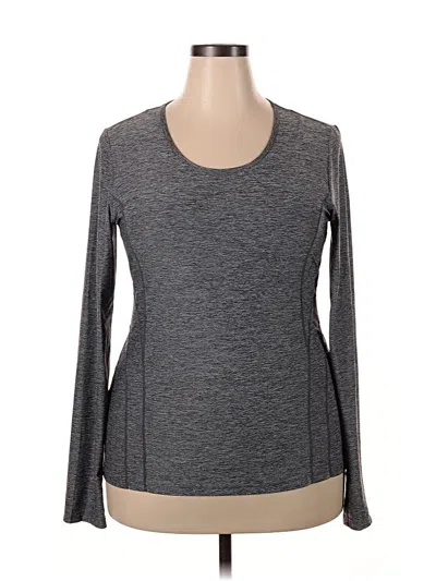 Pre-owned Reebok Long Sleeve T-shirt In Gray