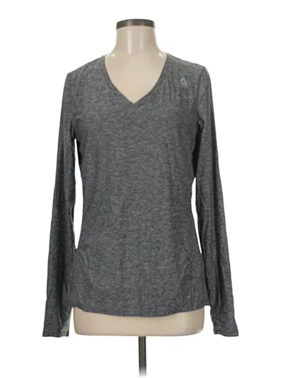 Pre-owned Reebok Long Sleeve T-shirt In Gray