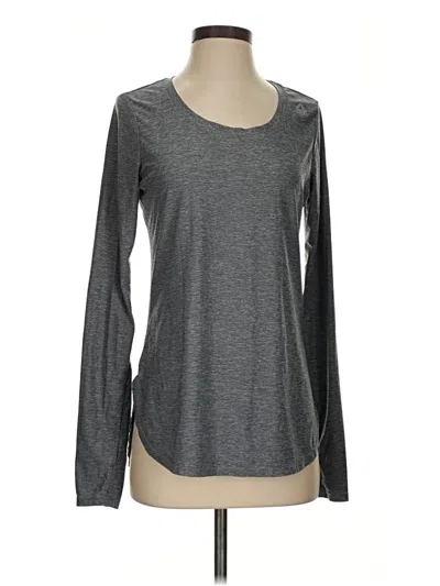 Pre-owned Reebok Long Sleeve T-shirt In Gray