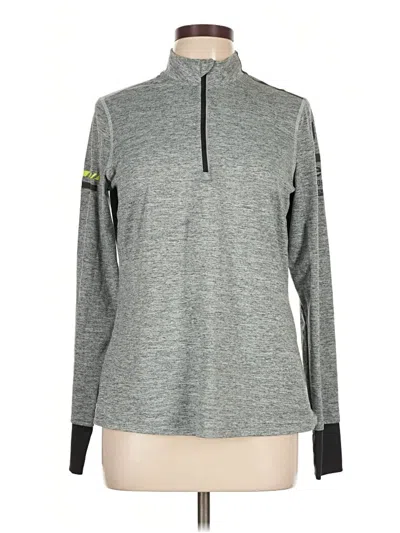 Pre-owned Reebok Long Sleeve T-shirt In Gray