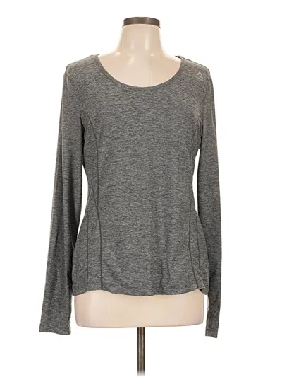 Pre-owned Reebok Long Sleeve T-shirt In Gray
