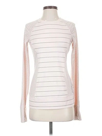 Pre-owned Reebok Long Sleeve T-shirt In Ivory