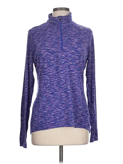 Pre-owned Reebok Long Sleeve T-shirt In Purple