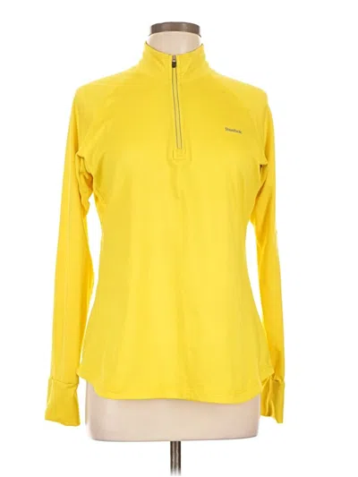 Pre-owned Reebok Long Sleeve T-shirt In Yellow