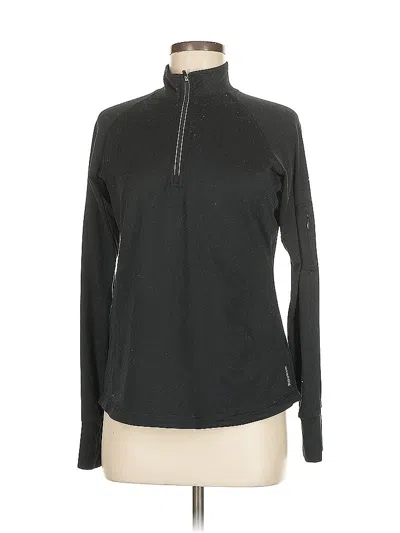 Pre-owned Reebok Long Sleeve Turtleneck In Black